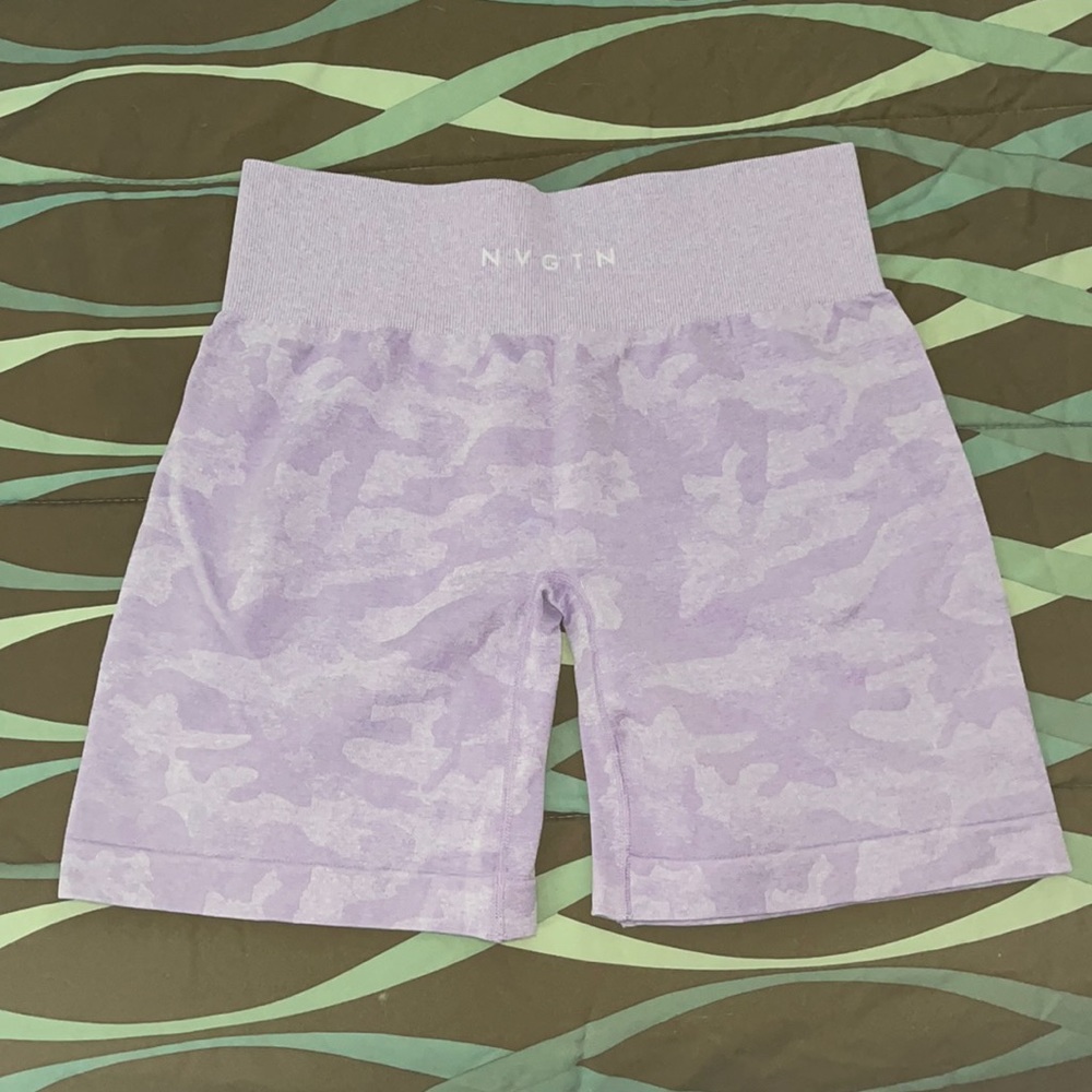 NVGTN LAVENDER CAMO SHORTS